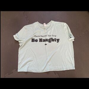 Wodbottom naughty crop tee, M